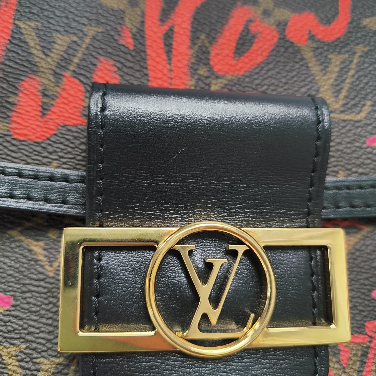 DAUPHINE Mini Monogram Coated Canvas Brown