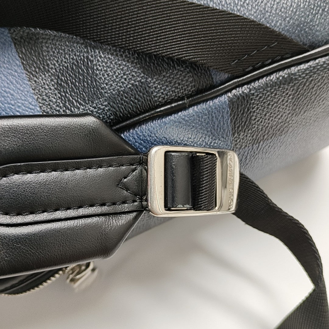 JOSH Damier Graphite Coated Canvas Gray