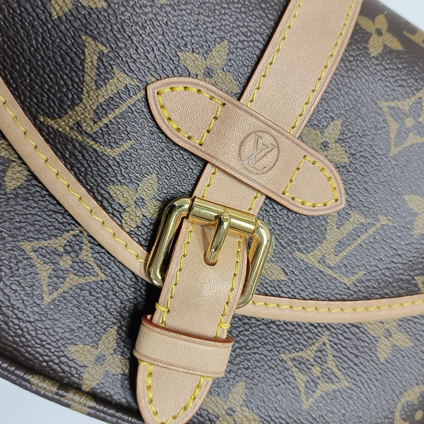 SAUMUR BB Monogram Coated Canvas Brown