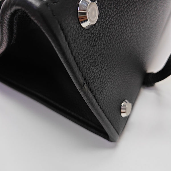 Calfskin Shoulder Bag Medium Black