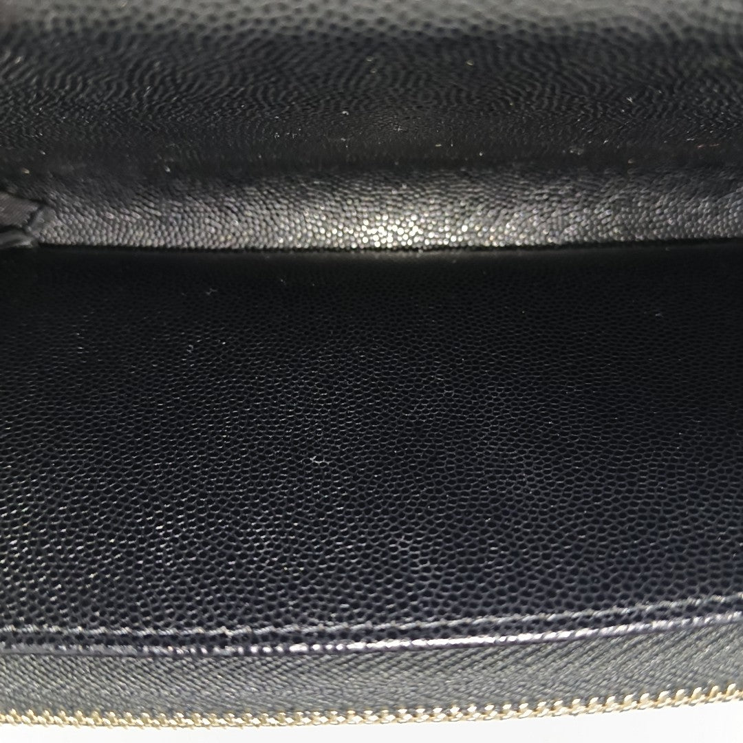Quilted Grained Calfskin Black