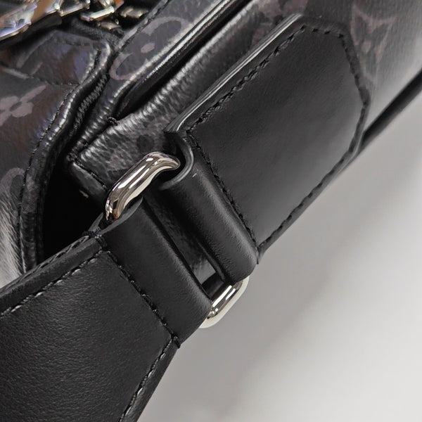 DISTRICT PM Monogram Coated Canvas Black