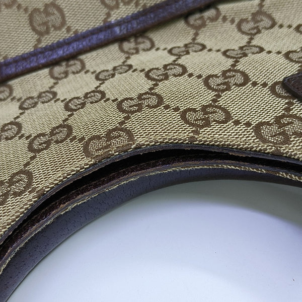 Monogram Canvas Top Handle Bag Brown