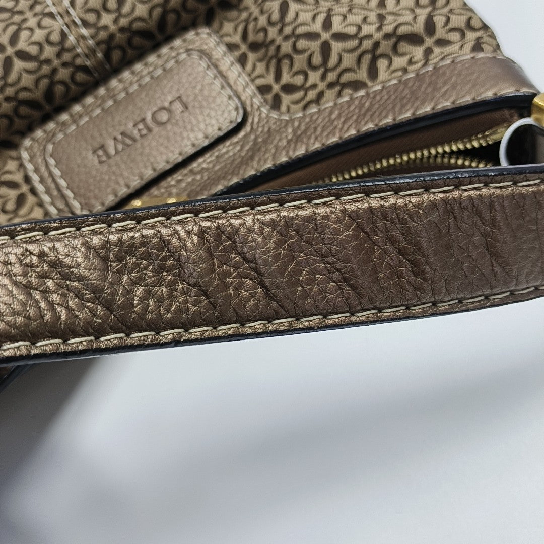 Monogram Canvas Top Handle Bag Beige