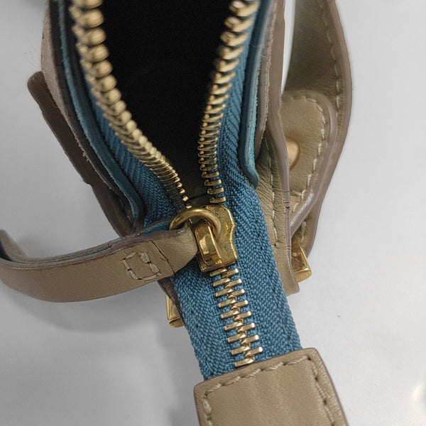 Suede Shoulder Bag Blue
