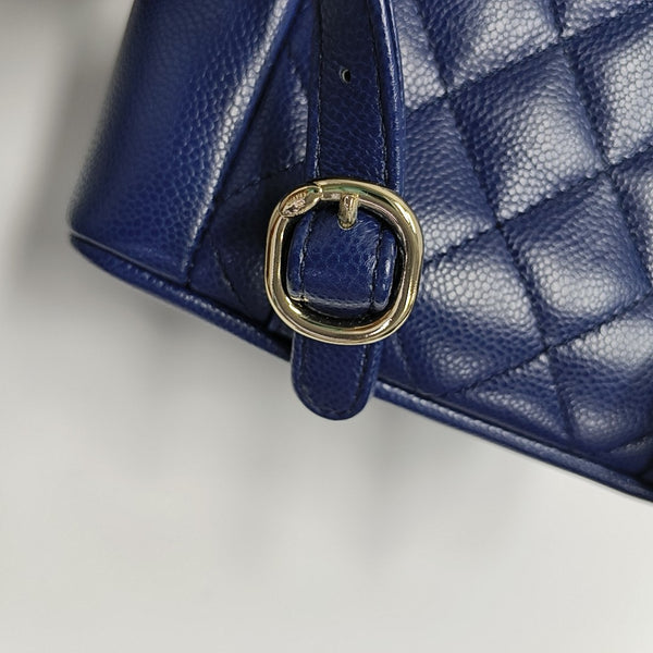 DUMA Quilted Grained Calfskin Blue
