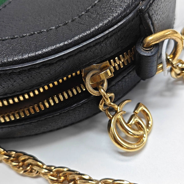 Authenticated pre-owned  Ophidia Mini Calfskin Black - Shoulder Bag at Looply