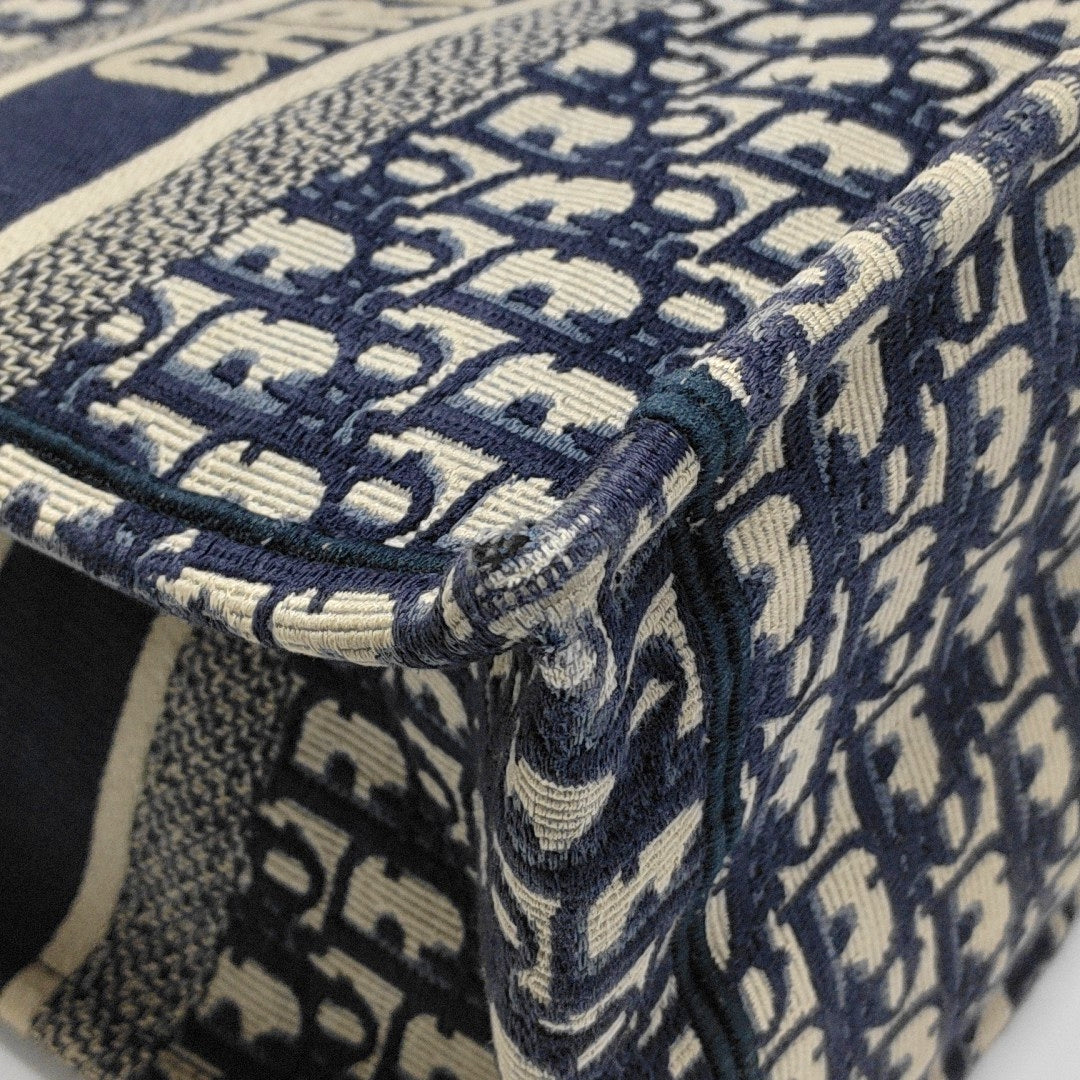 Book Tote Medium Canvas Blue