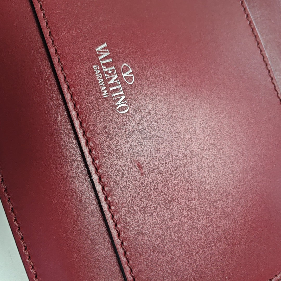 Calfskin Clutch Red