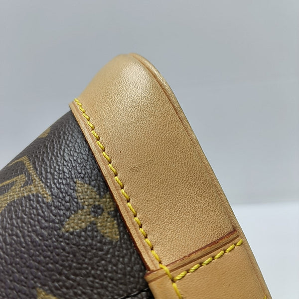 ALMA PM Monogram Coated Canvas Brown