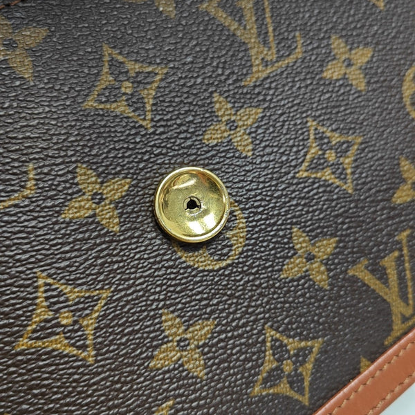 DAME GM Monogram Coated Canvas Brown