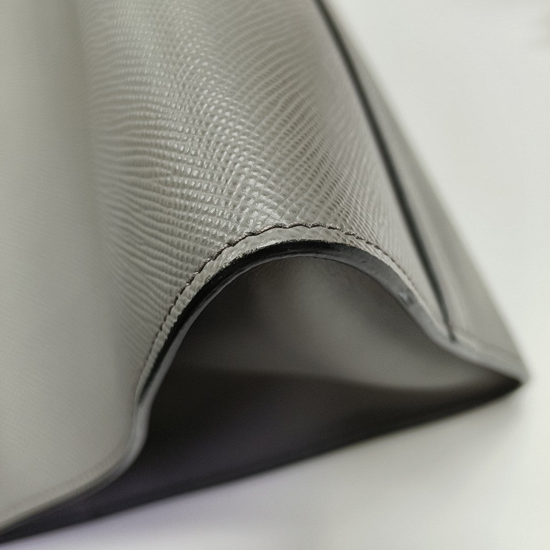 Monochrome Saffiano Calfskin Gray