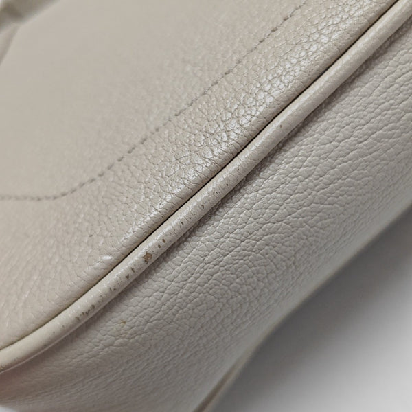 Aphrodite Small Calfskin White