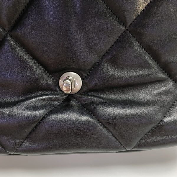 CHANEL 19 Small Quilted Lambskin Black