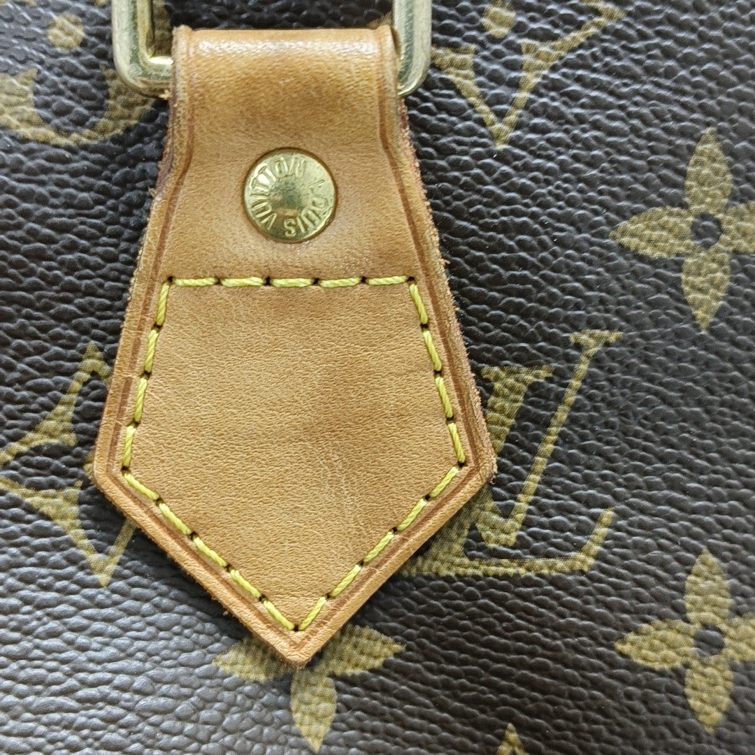 SPEEDY 30 Monogram Coated Canvas Brown