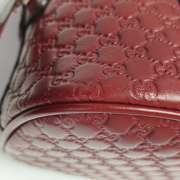 Microguccissima Monogram Calfskin Red