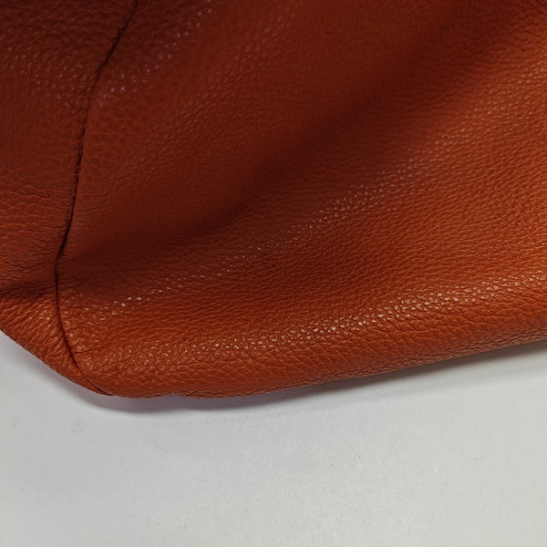Calfskin Top Handle Bag Orange