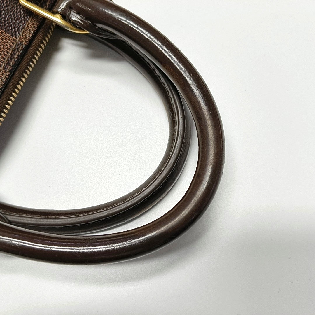 ALMA PM Lona revestida Damier Ebene Marrón