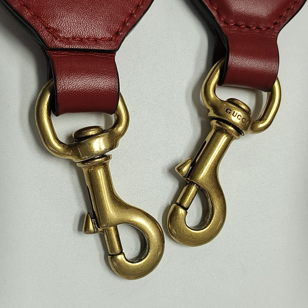 GG Marmont Small Quilted Calfskin Red