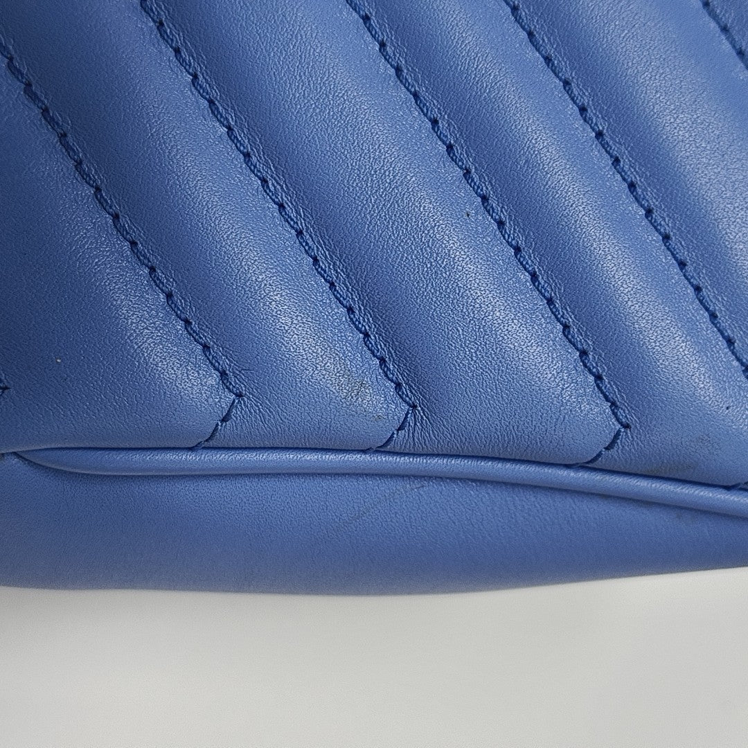 GG Marmont Medium Quilted Calfskin Blue