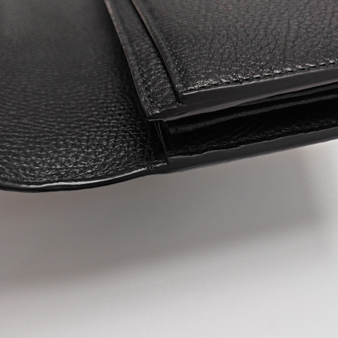 Animalier Calfskin Black Wallet