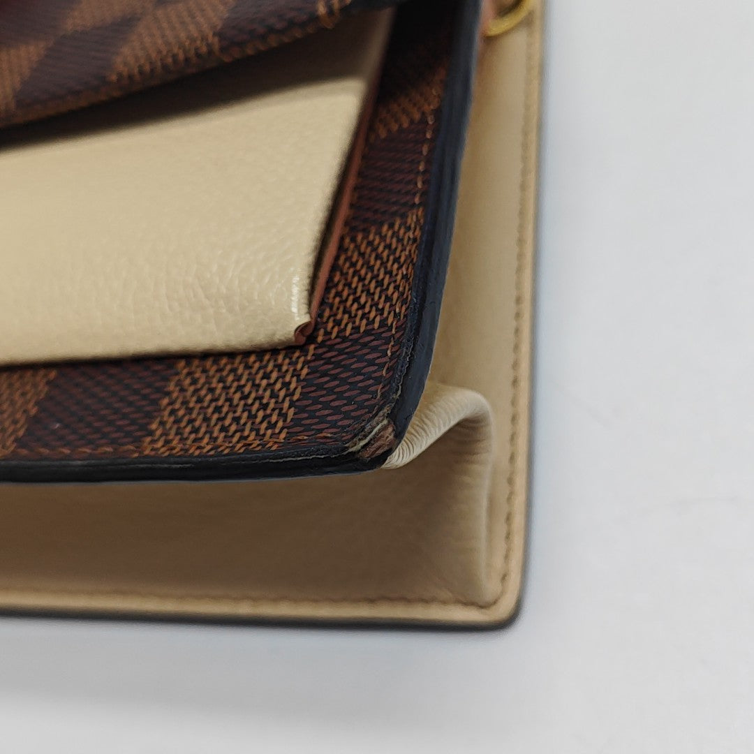 VAVIN Damier Ebene Coated Canvas Brown
