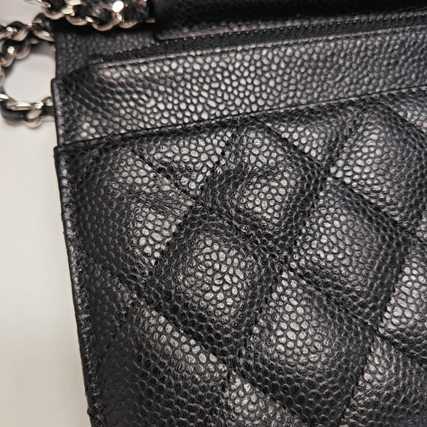 WOC Quilted Grained Calfskin Black
