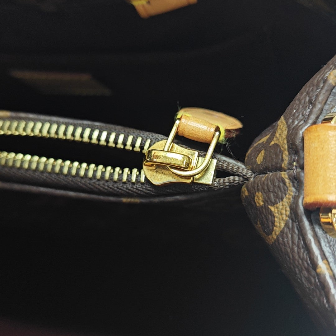 MONTAIGNE Monogram Coated Canvas Brown