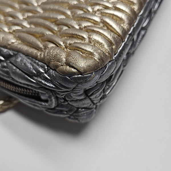 Quilted Lambskin Shoulder Bag Beige