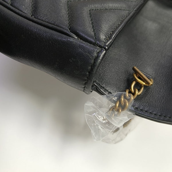 GG Marmont Mini Quilted Calfskin Black