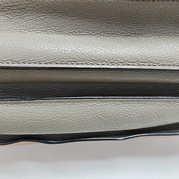 Calfskin Shoulder Bag Gray