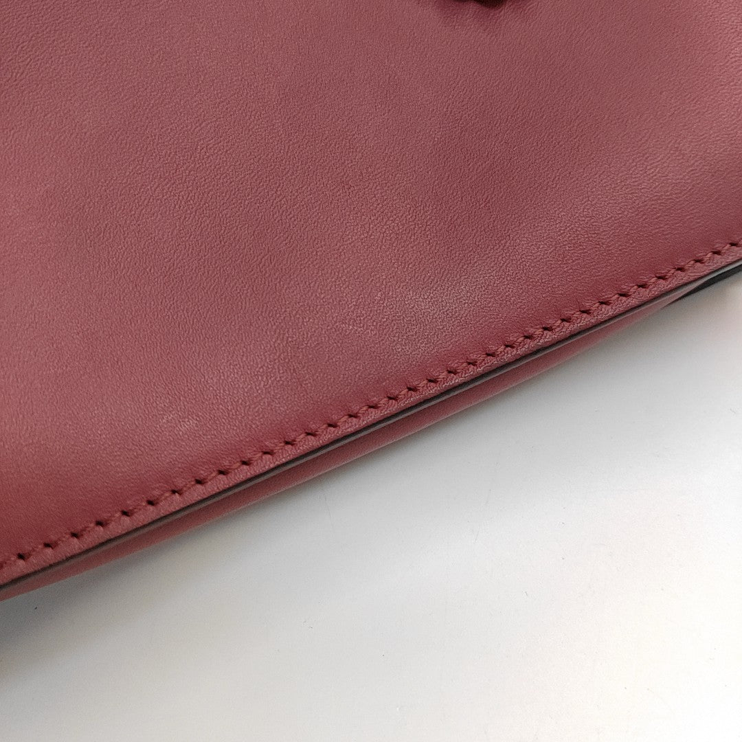 Faye Small Calfskin Red