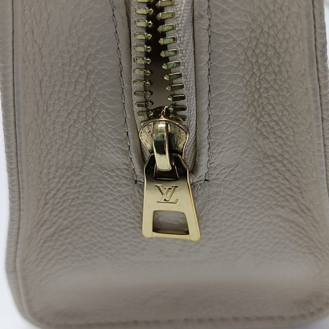 ONTHEGO EAST WEST PM Monogram Calfskin White
