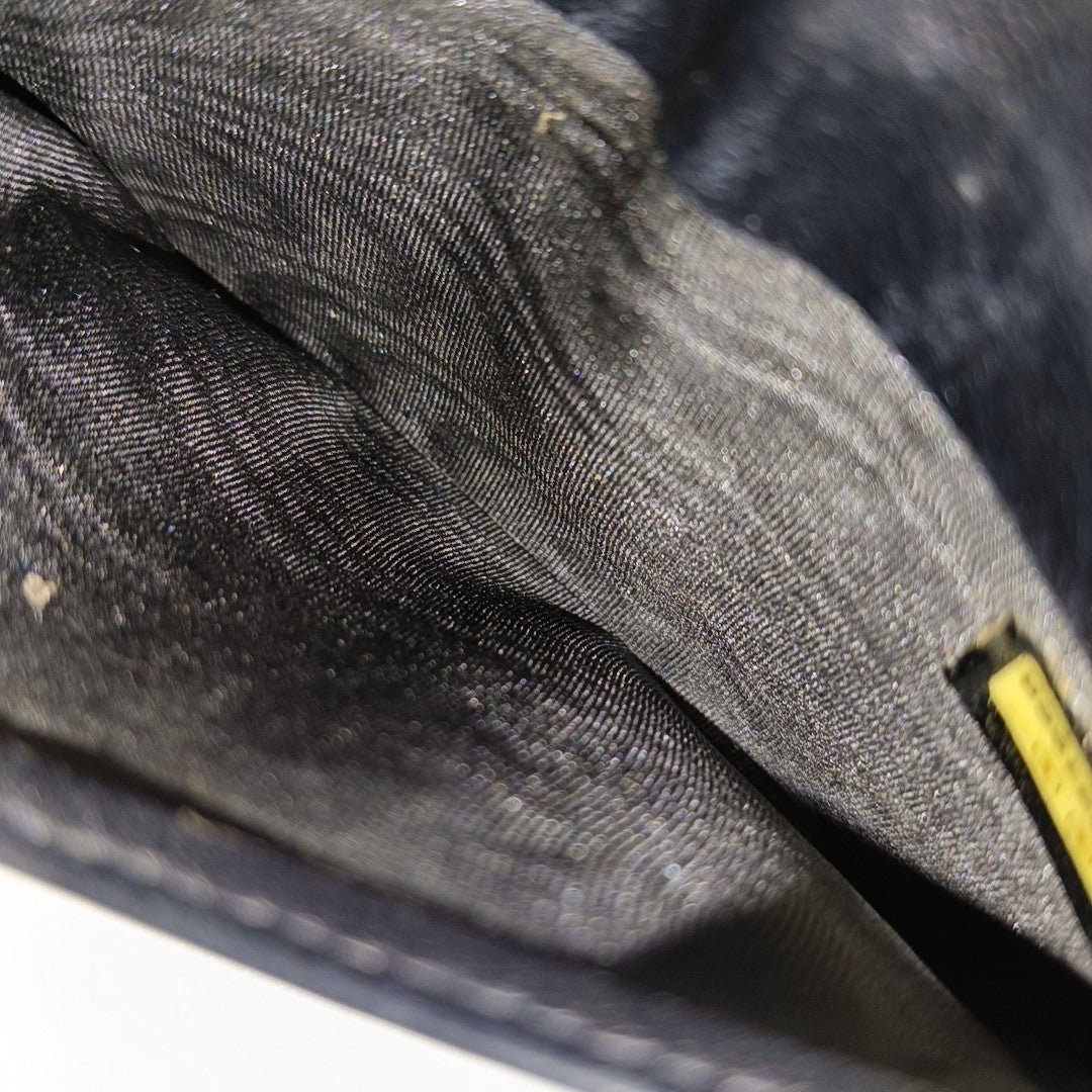 Grained Calfskin Card Holder Black