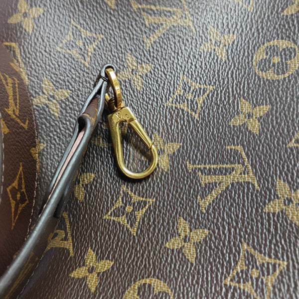 MONTAIGNE MM Monogram Coated Canvas Brown
