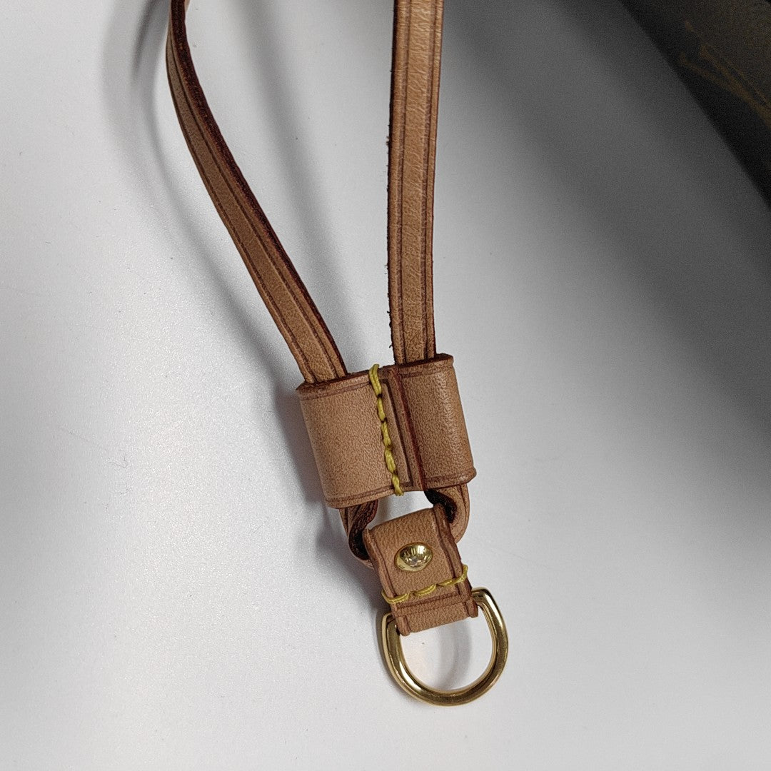 NEVERFULL MM Monogram Coated Canvas Brown