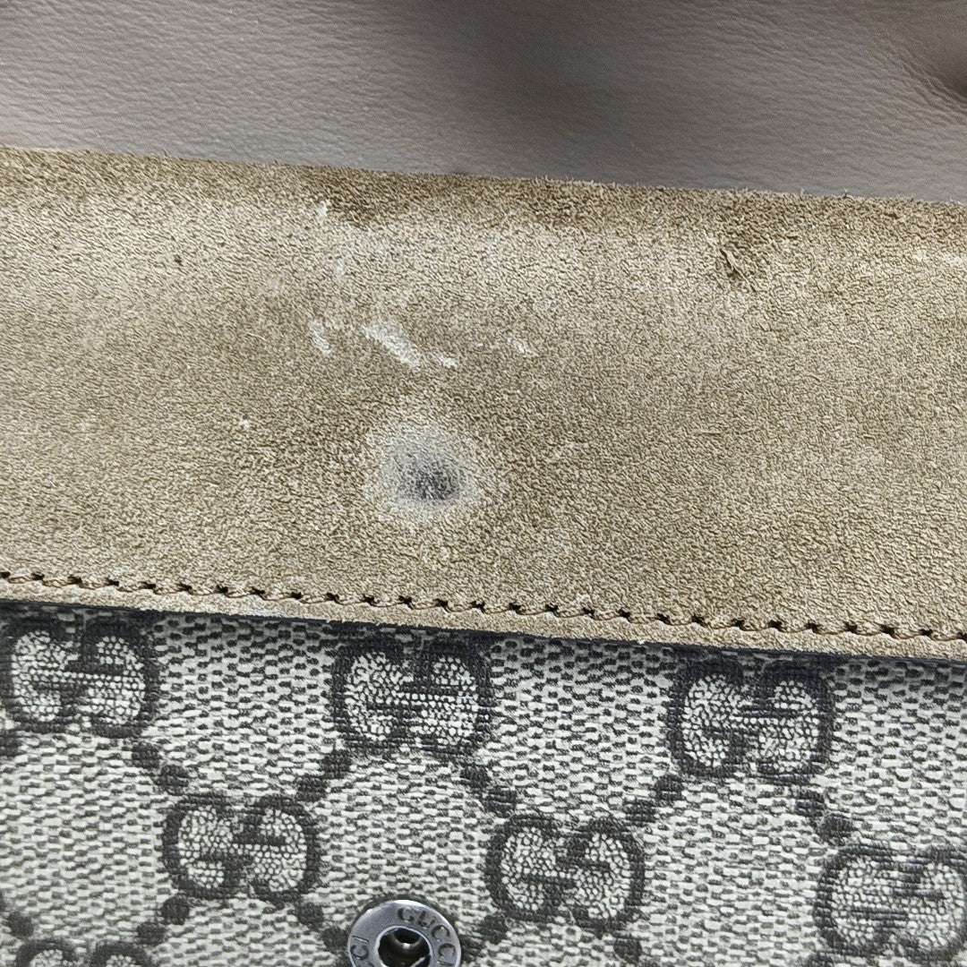 Dionysus Super Mini Monogram Coated Canvas Beige