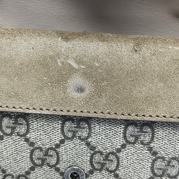 Dionysus Super Mini Monogram Coated Canvas Beige
