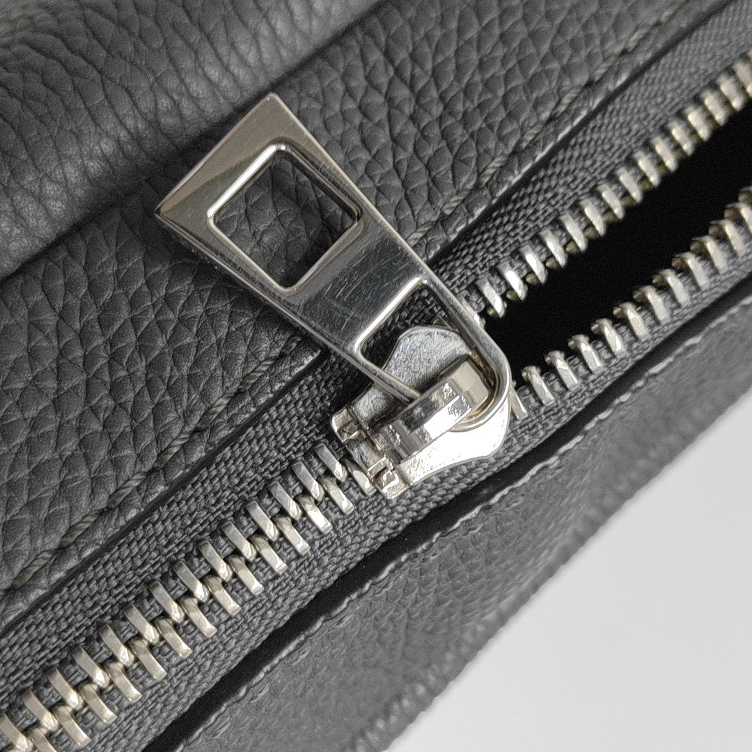 Calfskin Shoulder Bag Extra Small Gray