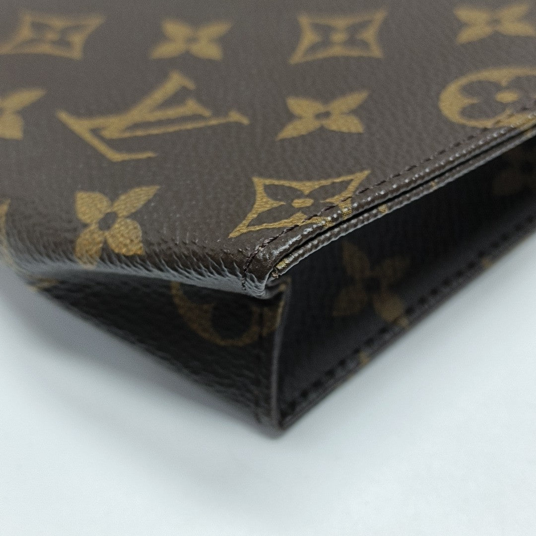 TOILET POCKET 26 Monogram Coated Canvas Brown