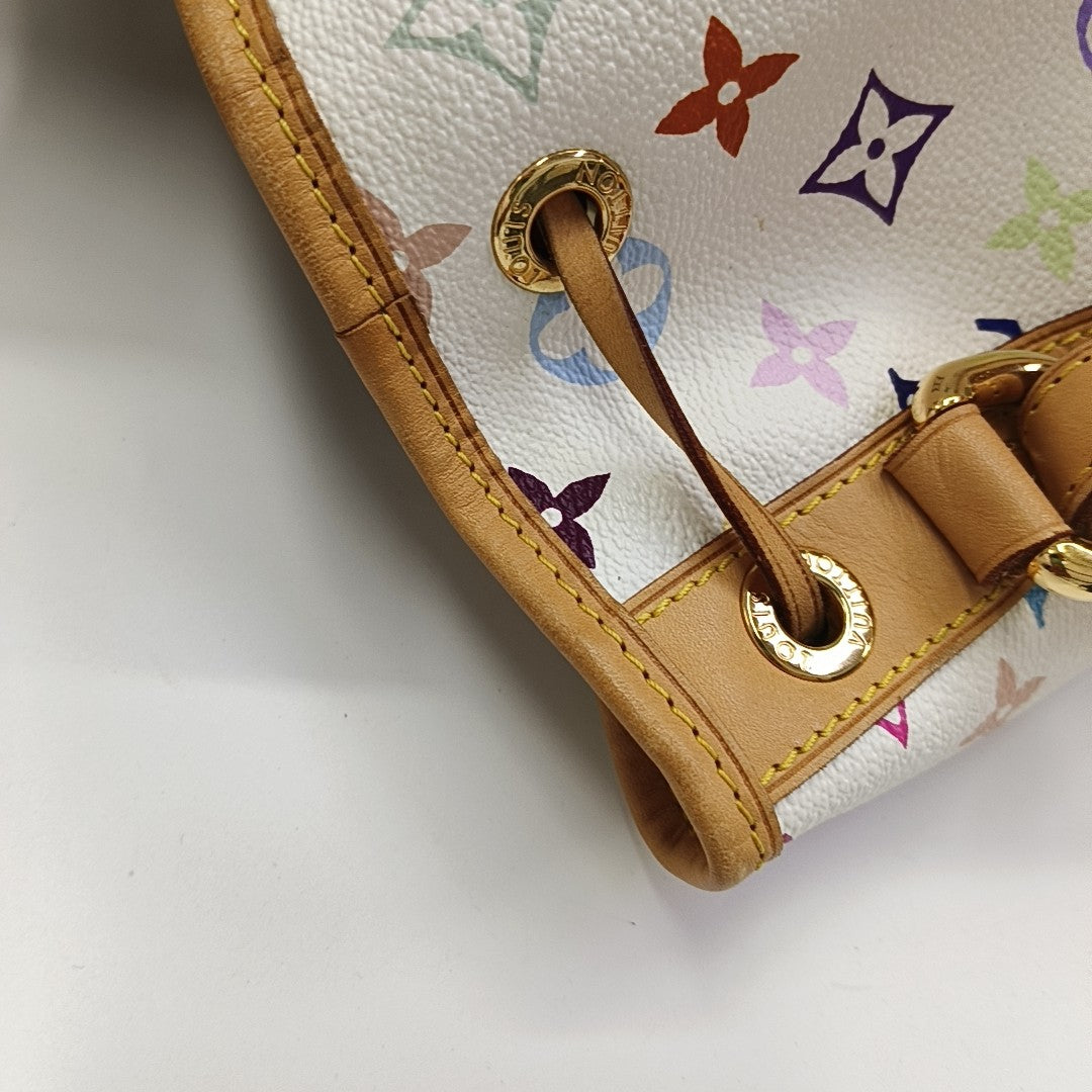 LV × TM NÉONOÉ MM Monogram Coated Canvas White