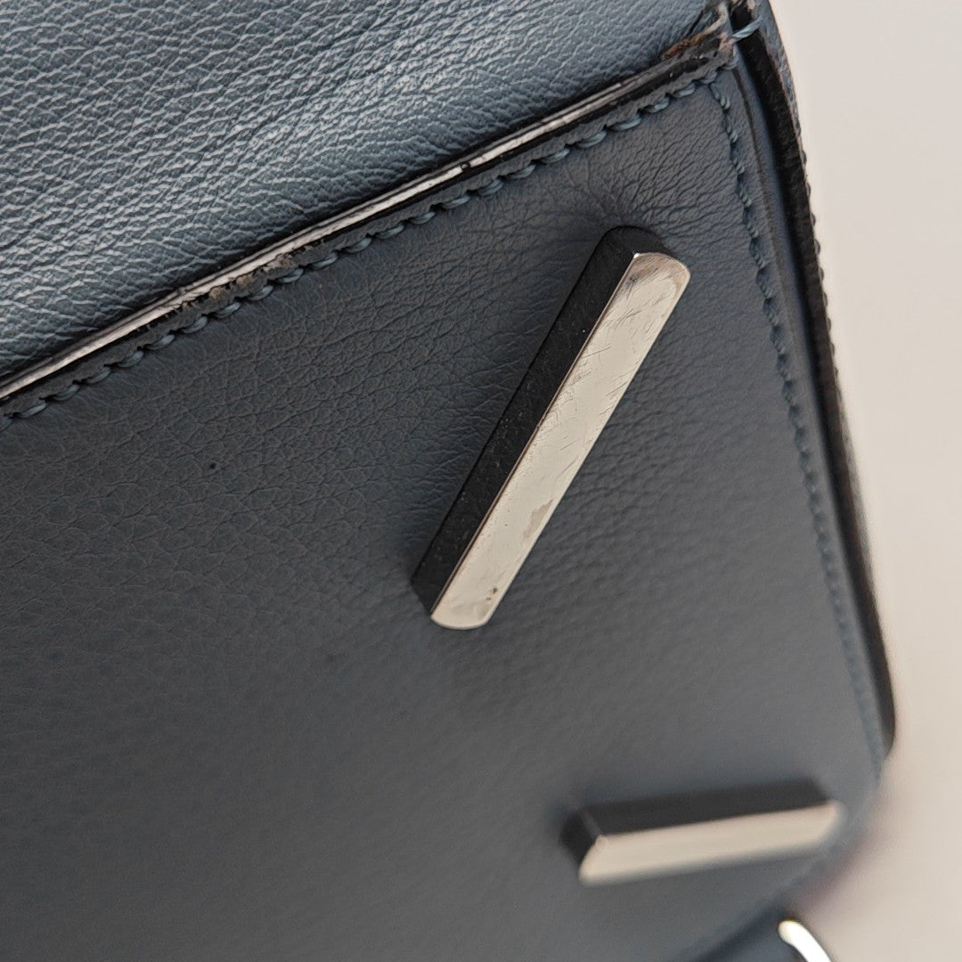 Puzzle Medium Calfskin Blue