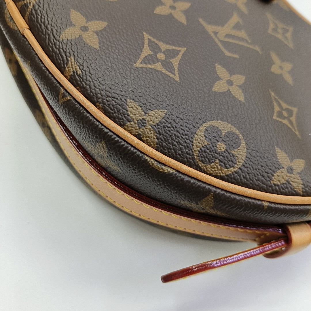 CROISSANT Monogram Coated Canvas Brown