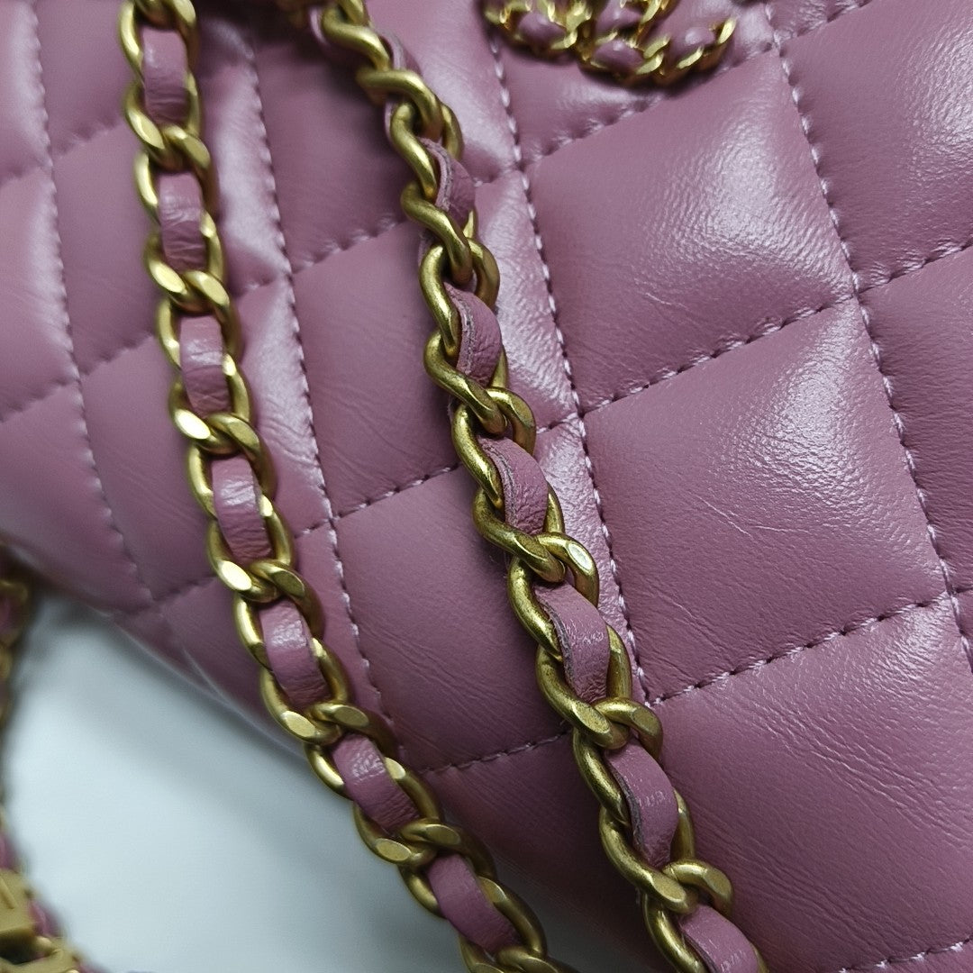WOC Quilted Lambskin Pink