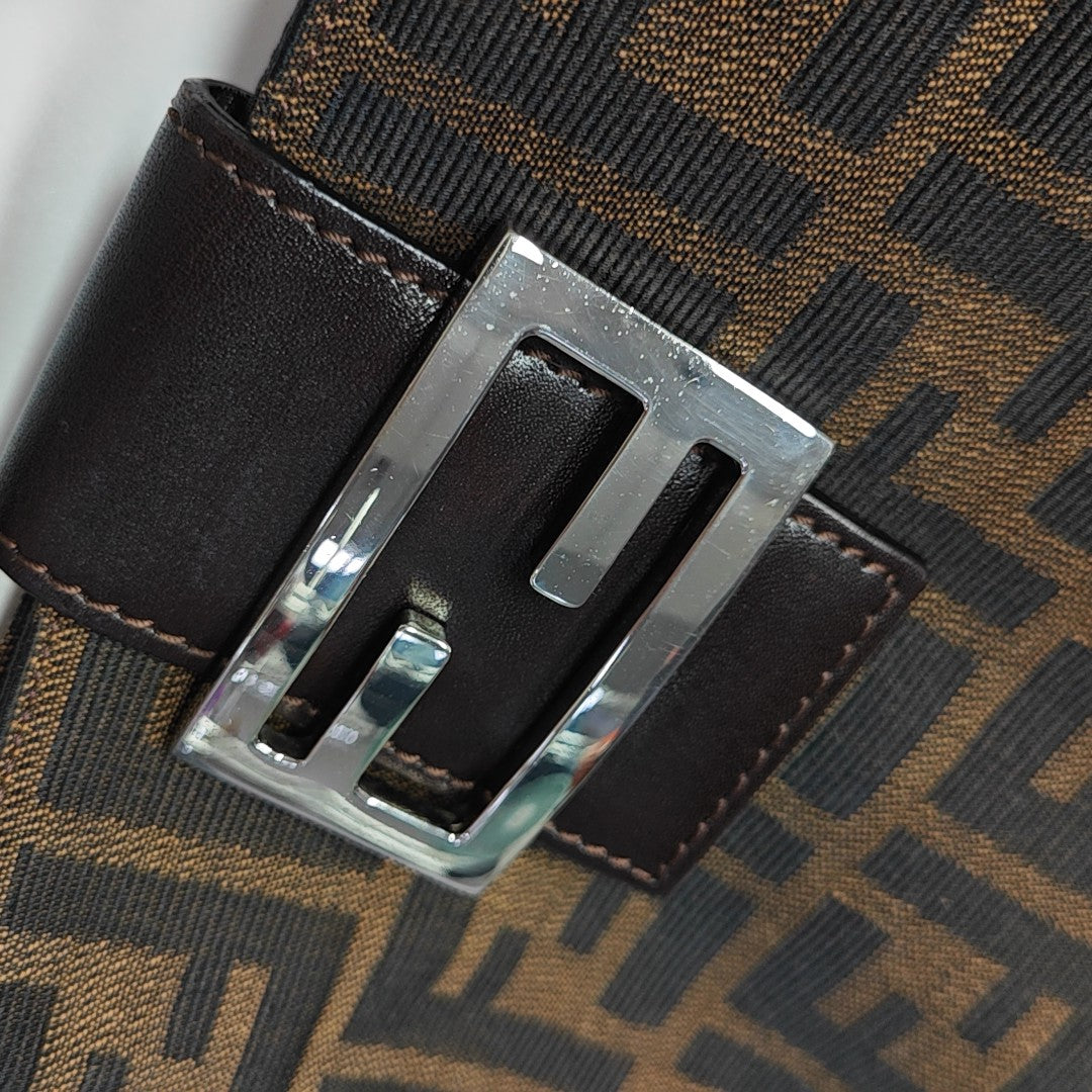 Canvas Top Handle Bag Brown