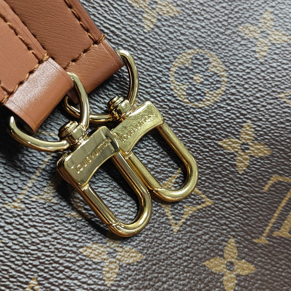 LOOP HOBO Monogram Coated Canvas Brown