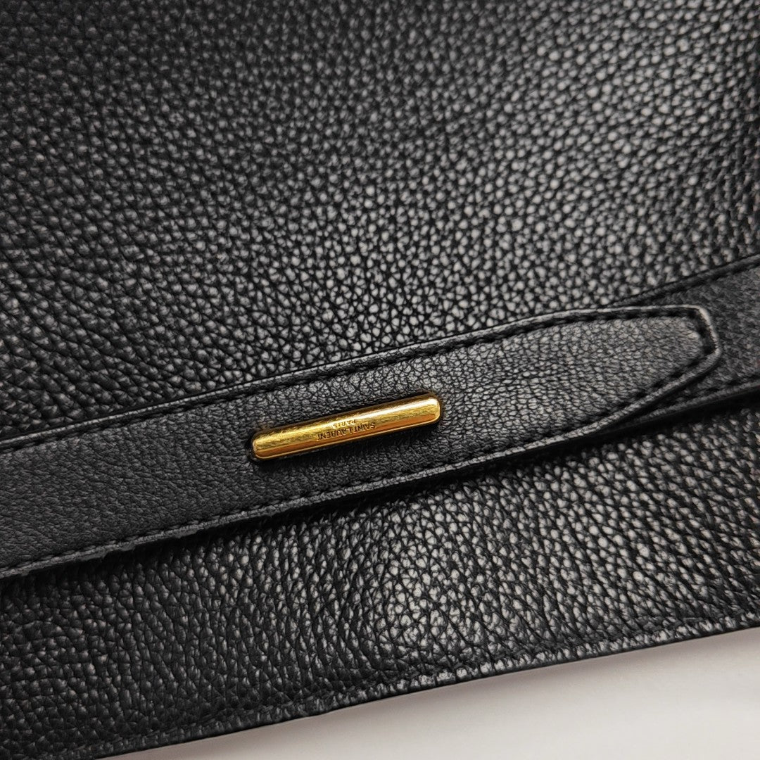 Calfskin Shoulder Bag Black