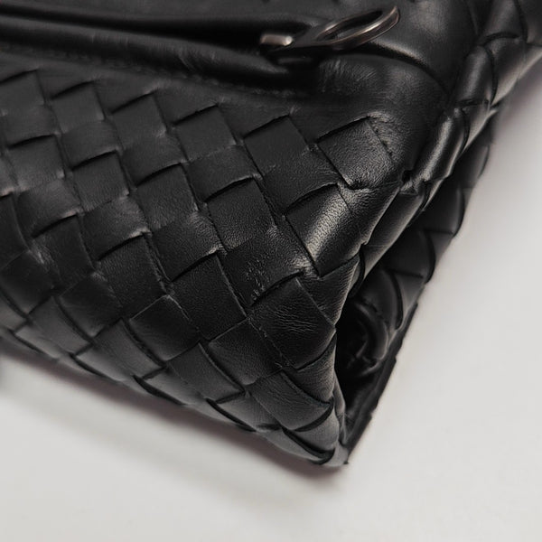 Calfskin Top Handle Bag Black