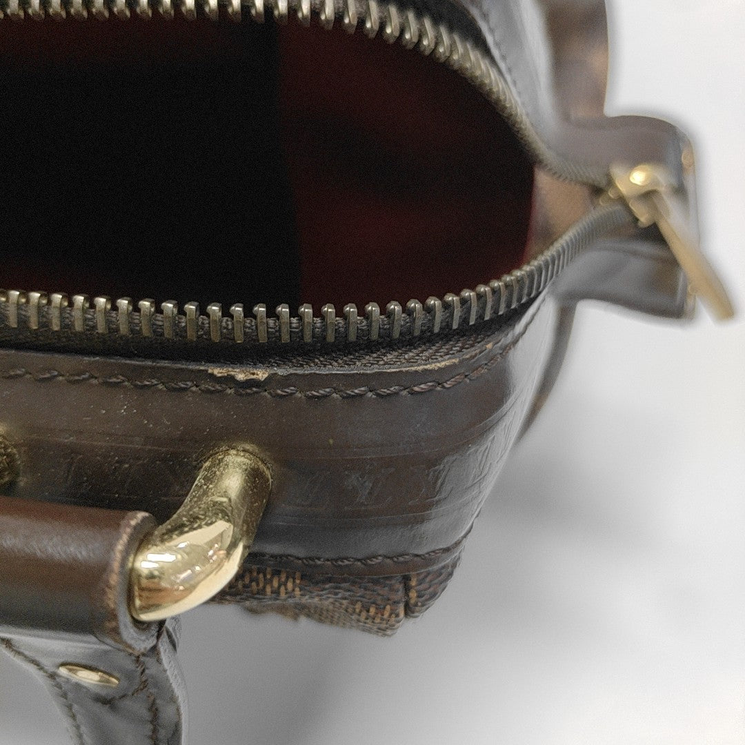 KNIGHTSBRIDGE Damier Ebene Coated Canvas Brown
