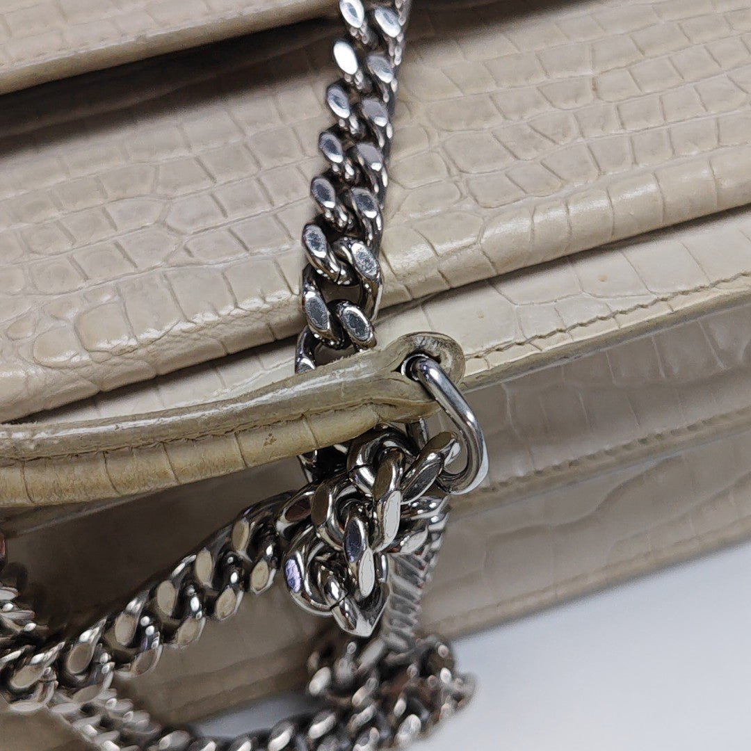 SUNSET Medium Calfskin Beige
